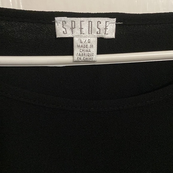 Spense black blouse with cutouts on sleeves - Picture 4 of 4